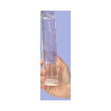 Crystal Dildo Straight 9in Clear - Adult Toys