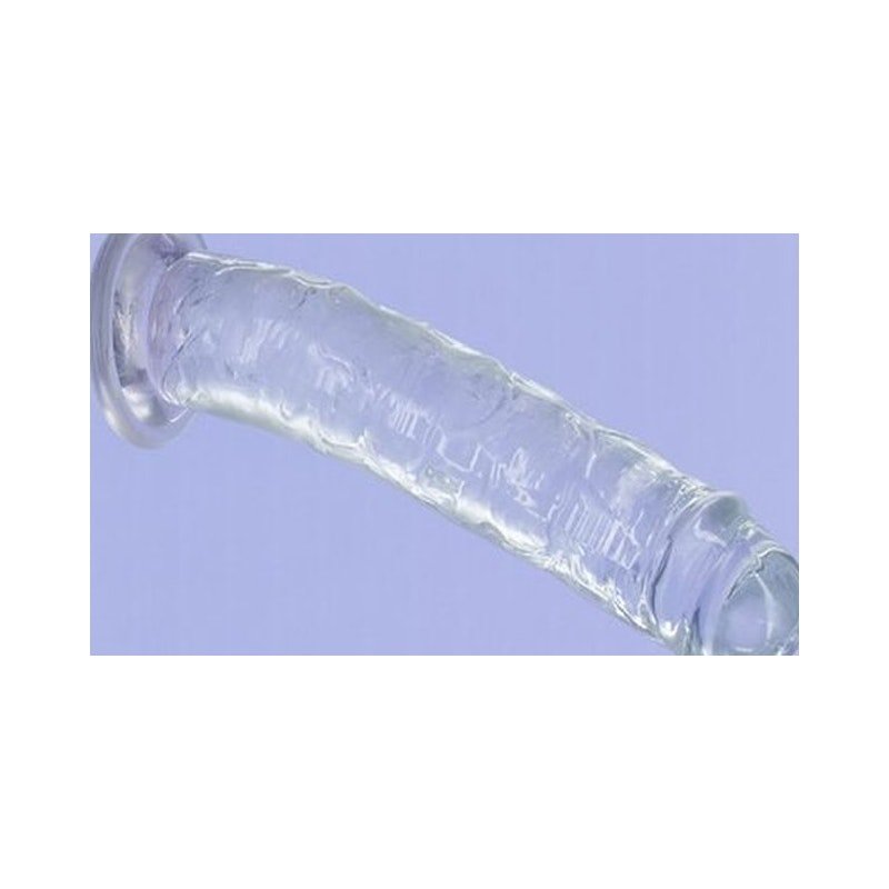 Crystal Dildo Straight 9in Clear - Adult Toys