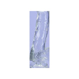 Crystal Dildo w Balls 8in Clear - Adult Toys