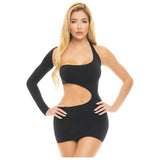 Cut My Life Into Pieces Dress Black - Lingerie