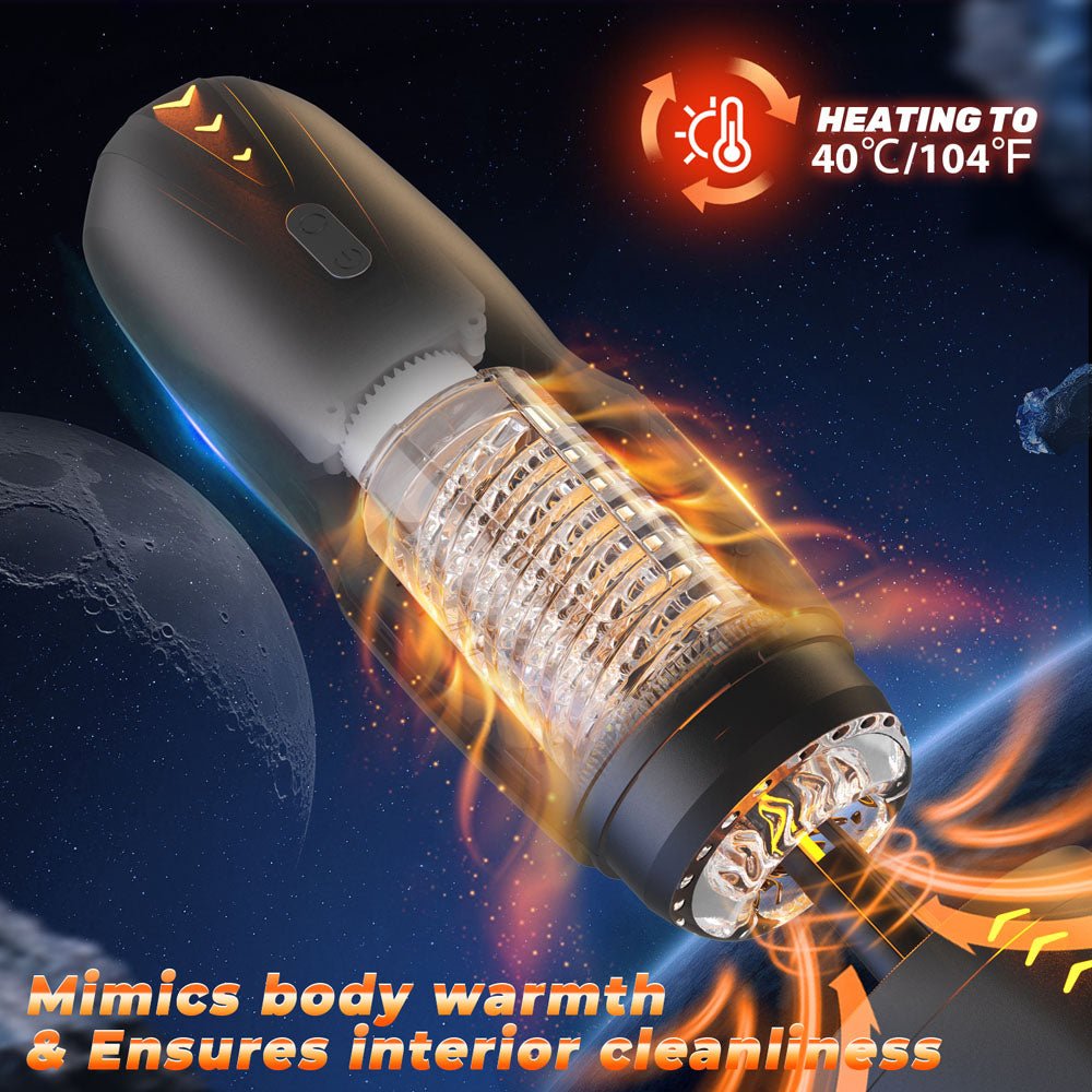 CyberSkin The Galaxy Voy - Thrusting & Rotating Auto Masturbator with Heater - MASTURBATORS