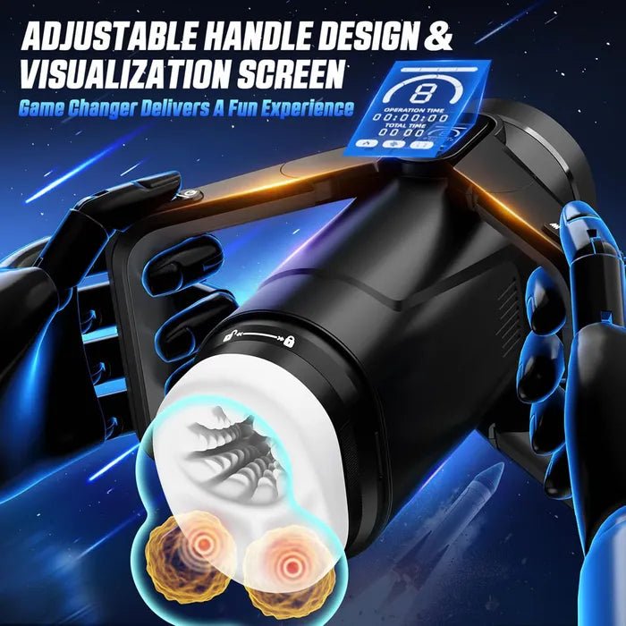 CyberSkin The Wing - Thrusting & Massaging Auto Masturbator with Heater - MASTURBATORS