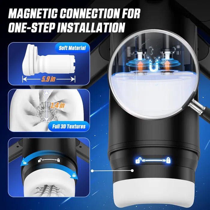 CyberSkin The Wing - Thrusting & Massaging Auto Masturbator with Heater - MASTURBATORS