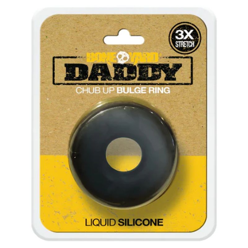 Daddy Silicone Ring Black - Adult Toys