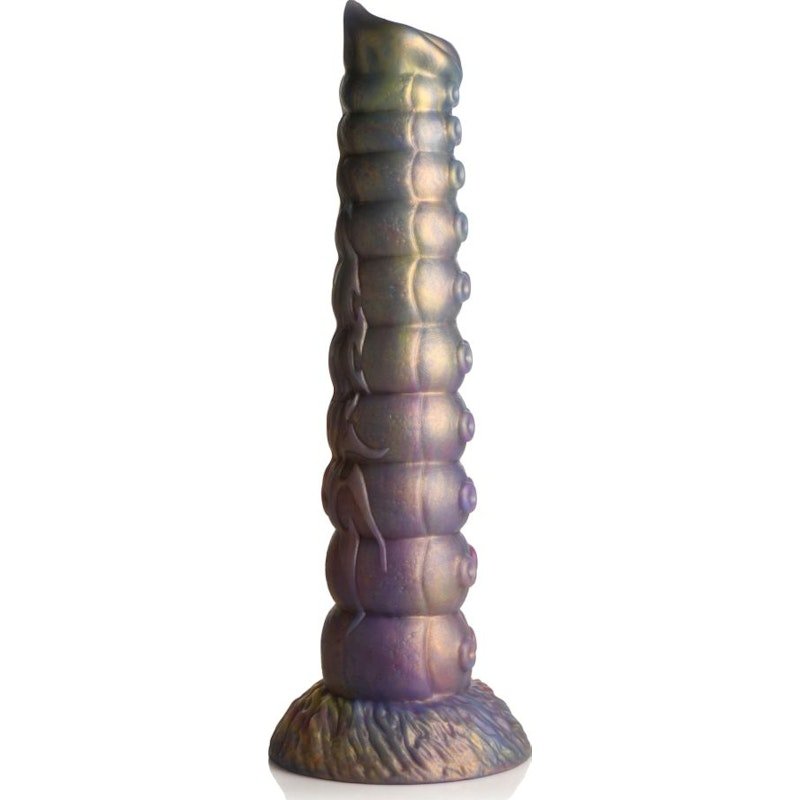 Deep Invader Tentacle Ovipositor Silicone Dildo with Eggs - Adult Toys
