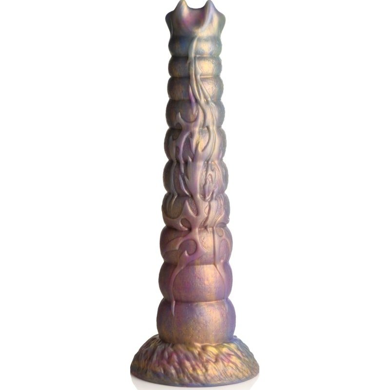 Deep Invader Tentacle Ovipositor Silicone Dildo with Eggs - Adult Toys