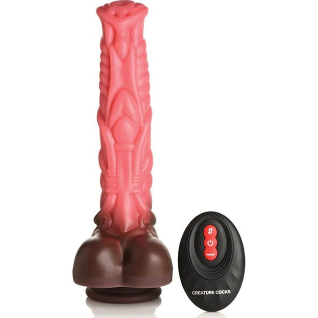 Deluxe Centaur Thrusting & Vibrating Silicone Dildo - Adult Toys