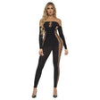 Diamond Drippin Bodystocking Black - Lingerie