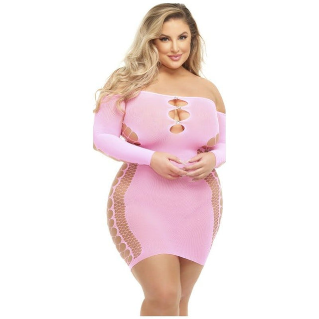 Diamond Drippin Dress Pink - Lingerie