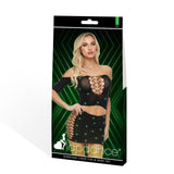 Diamond Two Piece Crop Top And Shirt Set Womens Casual - LINGERIE & BODY WEAR
