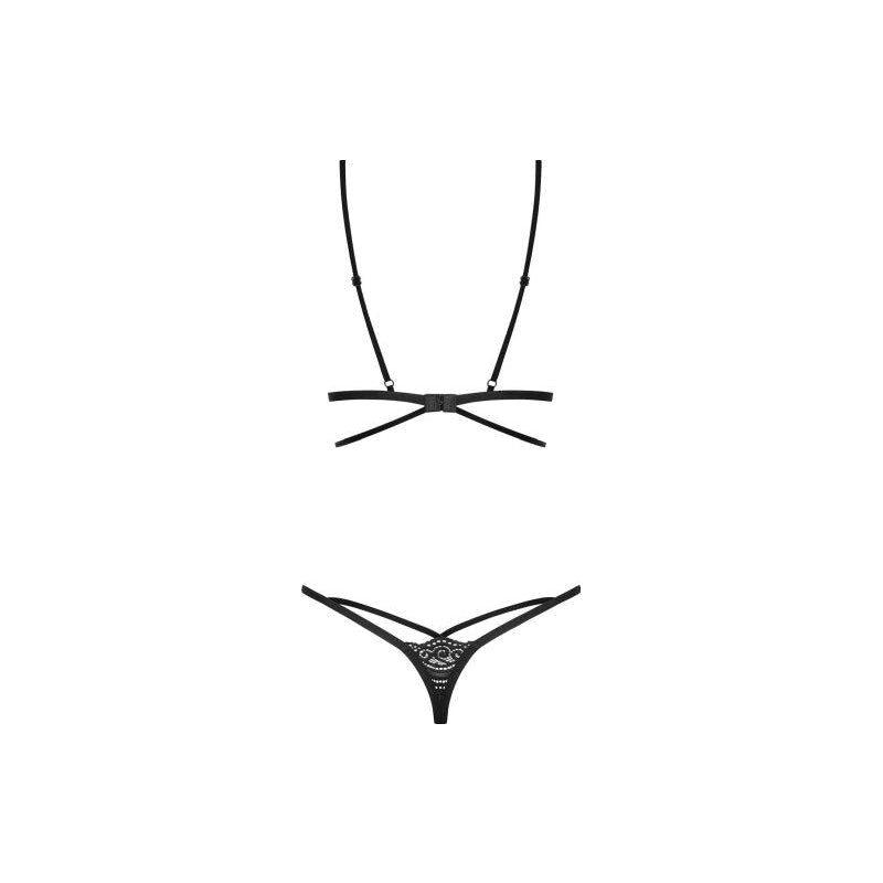 Diyosa 2 Pc Set Black - Lingerie