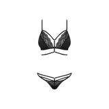 Diyosa 2 Pc Set Black - Lingerie