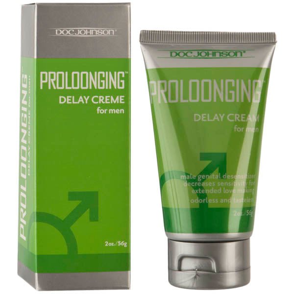Doc Johnson Proloonging Delay Cream for Men – 7.5% Benzocaine, 56g - ENHANCERS