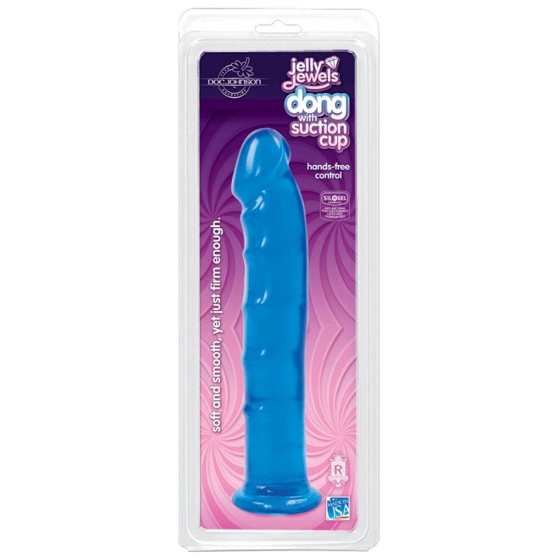 Dong With Suction Cup Sapphire - Naughty by Nature Adult Store