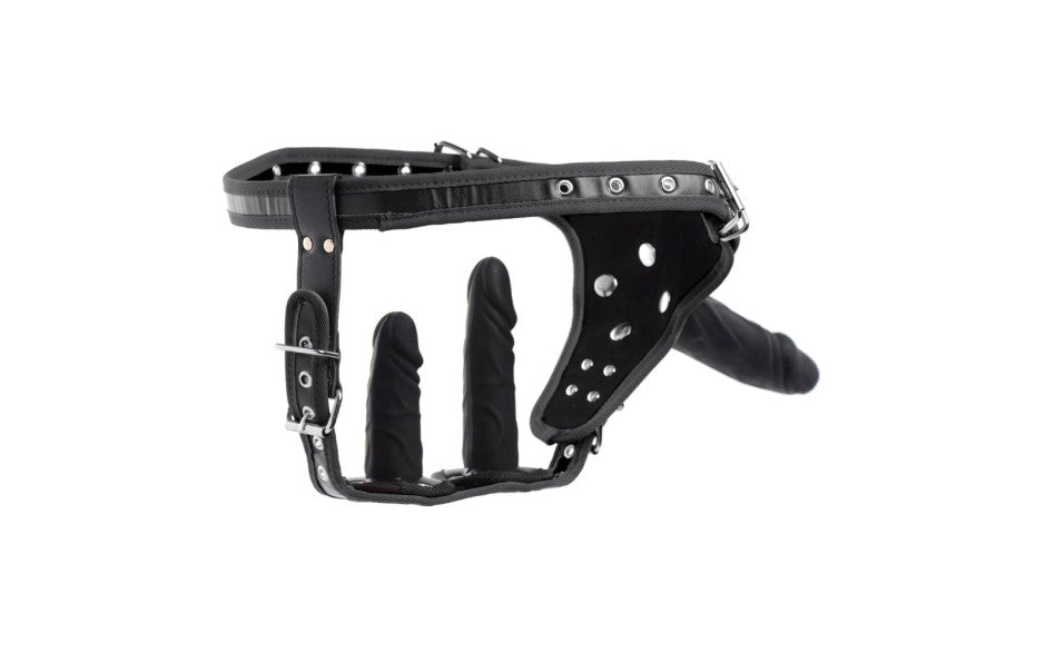 Double Penetration Strap On Harness - Adult Toys