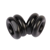 Double Stacked Dual Pleasure Cock Ring Black - Dual Pleasure Cock Ring