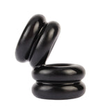 Double Stacked Dual Pleasure Cock Ring Black - Dual Pleasure Cock Ring