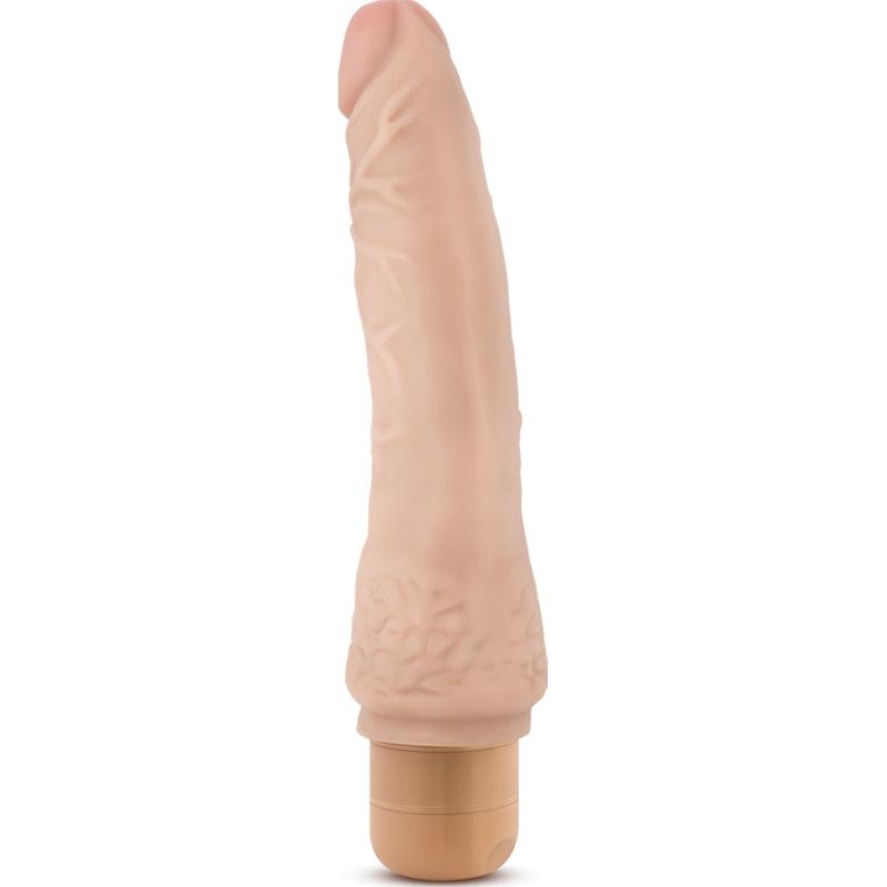 Dr Skin Cock Vibe 7 8.5in Vibrating Cock Beige - Naughty by Nature Adult Store