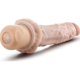 Dr Skin Cock Vibe 8 9.75in Vibrating Cock Beige - Naughty by Nature Adult Store