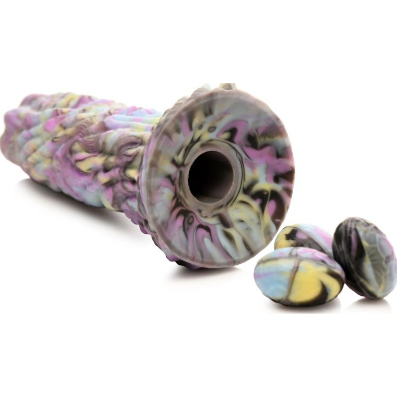Dragon Spawn Dragon Ovipositor Silicone Dildo with Eggs - Adult Toys