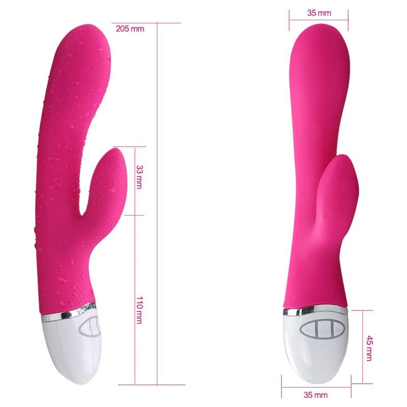 Dreamer 7 Mode Silicone Rechargeable Rabbit Vibrator Pink - Adult Toys