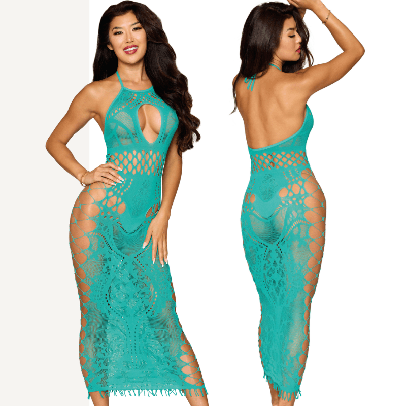 DreamGirl Agate Bodystocking Gown - Lingerie