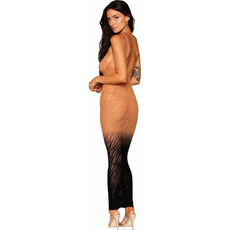 Dreamgirl Bodystocking Gown Black - Naughty by Nature Adult Store