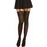 Dreamgirl Thigh High Sheer Lace Stockings White - Lingerie