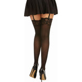 Dreamgirl Thigh High Sheer Lace Stockings White - Lingerie