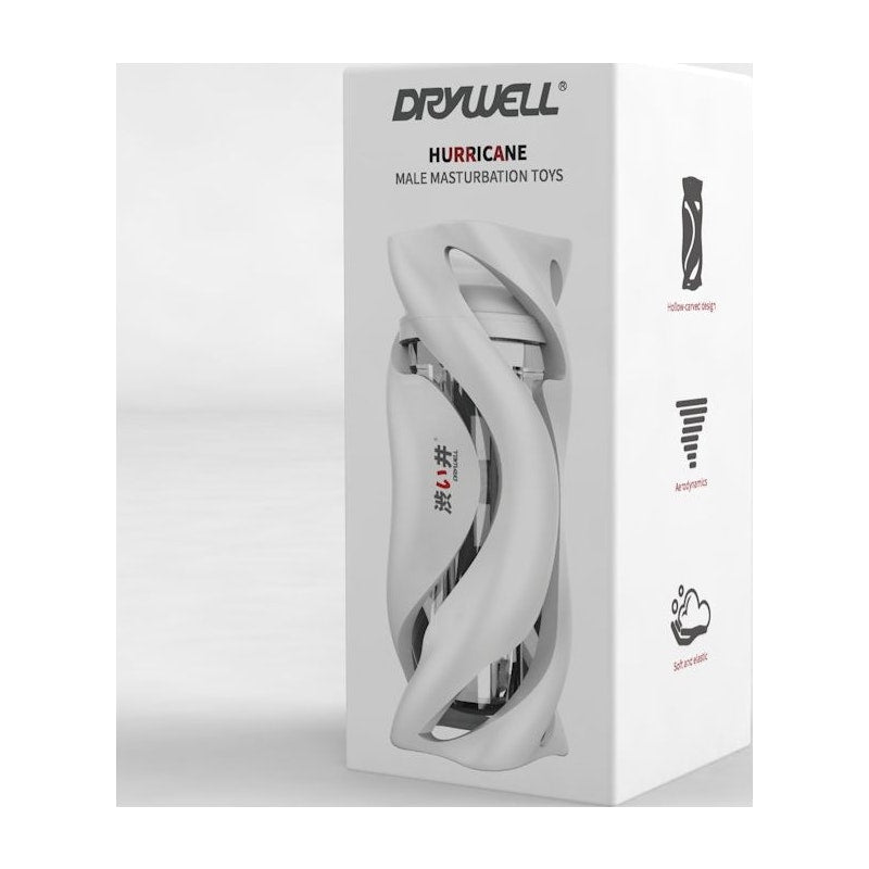 Drywell Hurricane Masturbator – Ergonomic Silicone Spiral Sleeve - Adult Toys