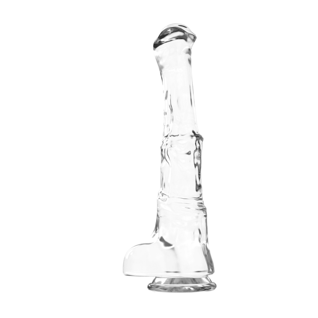 Duke Horse Dong w Balls Clear XXL - Adult Toys