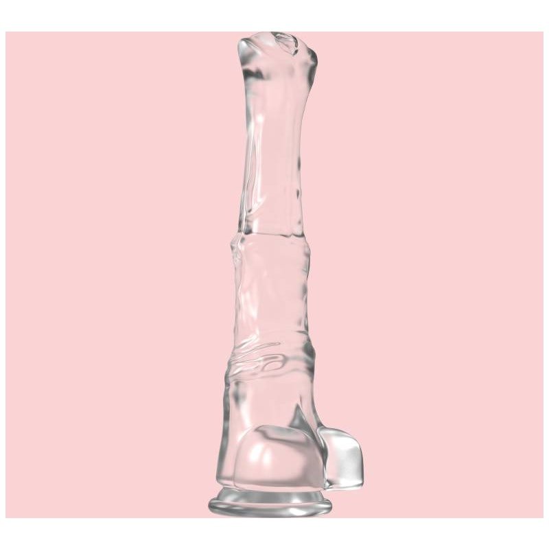 Duke Horse Dong w Balls Clear XXXL - Adult Toys
