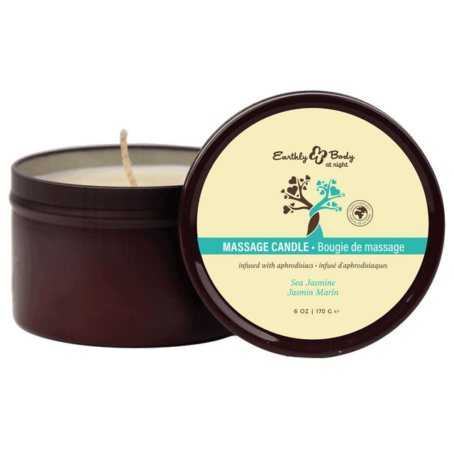 EB Aphrodisiac Massage Candle Sea Jasmine Scented 170 Grams - CANDLES