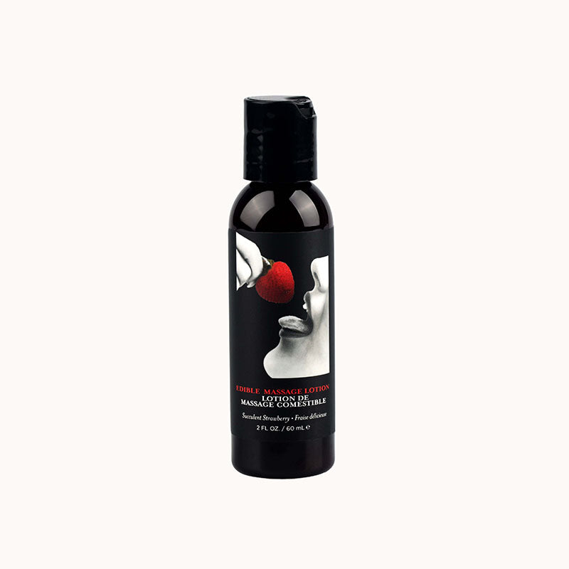 EB Edible Massage Lotion - Strawberry - Strawberry Flavoured Massage Lotion - 60 ml - LOTIONS & LUBES
