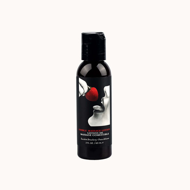 EB Edible Massage Lotion - Strawberry - Strawberry Flavoured Massage Lotion - 60 ml - LOTIONS & LUBES