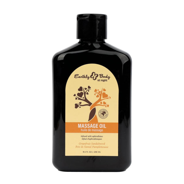 EB Hemp Seed Massage Oil Grapefruit Sandalwood 250 ML Bottle - LOTIONS & LUBES