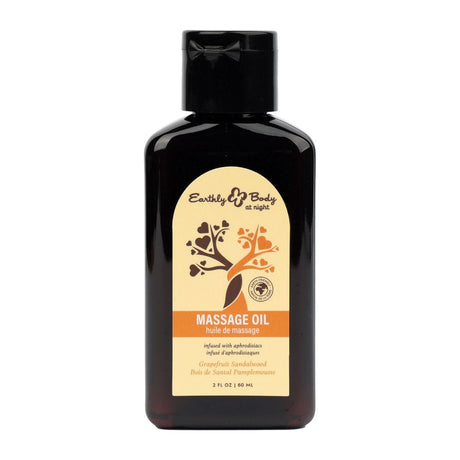 EB Hemp Seed Massage Oil Grapefruit Sandalwood Scented 60 ml Bottle - LOTIONS & LUBES