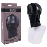 Edge Blackout Hood Mask Black Full Face Hood - BONDAGE - TOYS