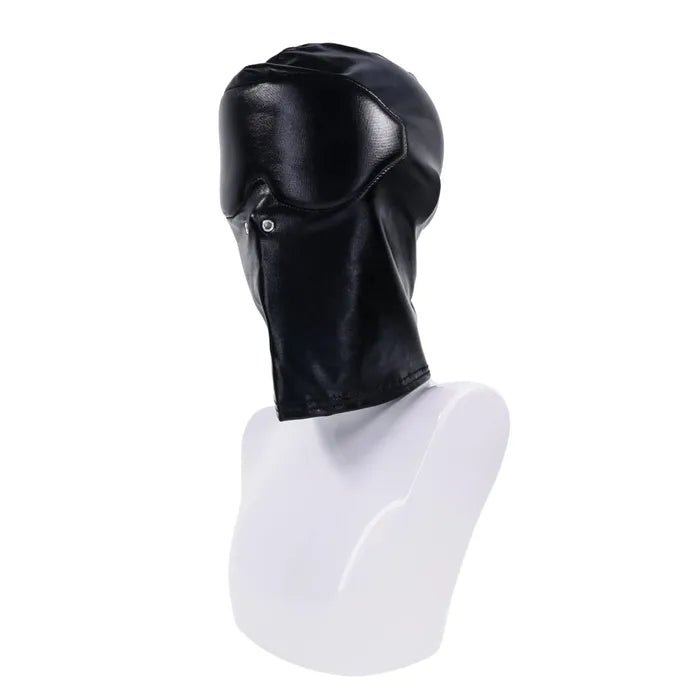 Edge Blackout Hood Mask Black Full Face Hood - BONDAGE - TOYS