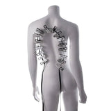 EDGE Body Zipper Clothespins Chrome Finish Set Of 16 - BONDAGE - TOYS