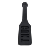 Edge Cunt Silicone Paddle Black With Insertable Handle - BONDAGE - TOYS
