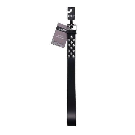 Edge Leather Belt Spanker Black Spanking Whip - BONDAGE - TOYS