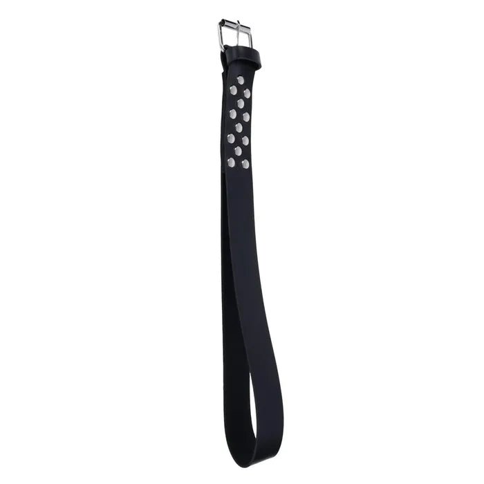 Edge Leather Belt Spanker Black Spanking Whip - BONDAGE - TOYS
