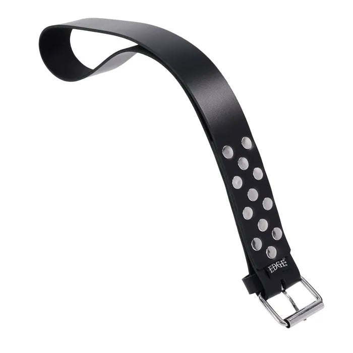 Edge Leather Belt Spanker Black Spanking Whip - BONDAGE - TOYS