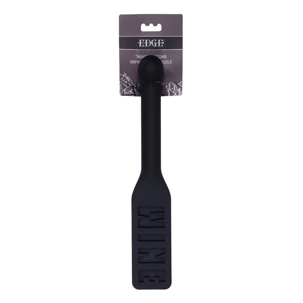 EDGE MINE Silicone Paddle - Black Spanking Paddle - BONDAGE - TOYS