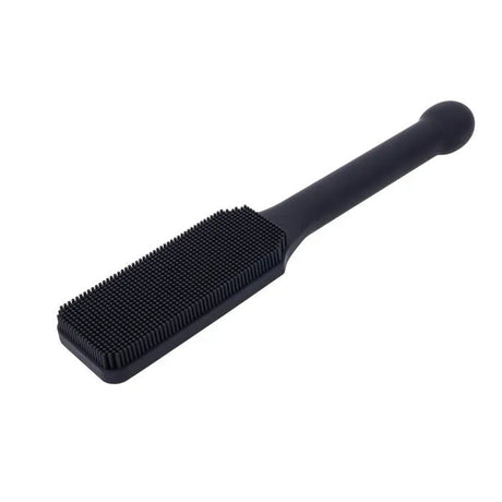 Edge Pins and Needles Silicone Paddle Black With Insertable Handle - BONDAGE - TOYS