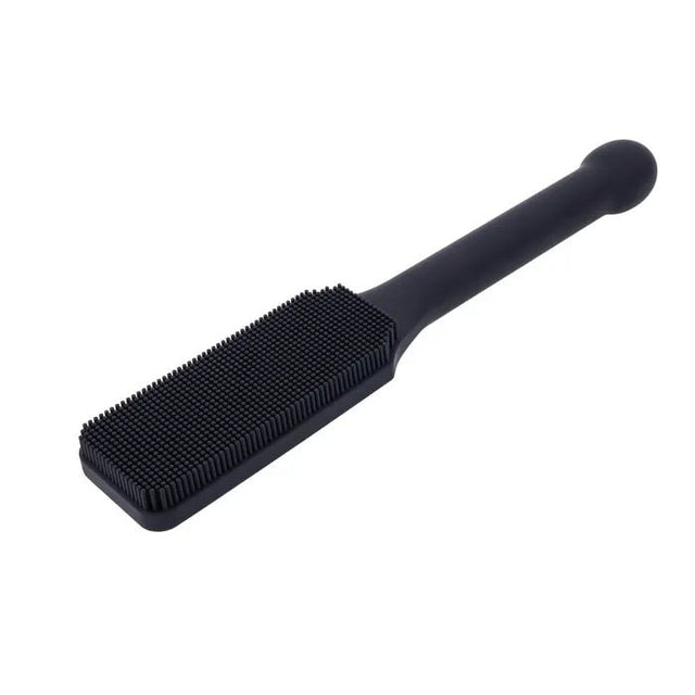 Edge Pins and Needles Silicone Paddle Black With Insertable Handle - BONDAGE - TOYS