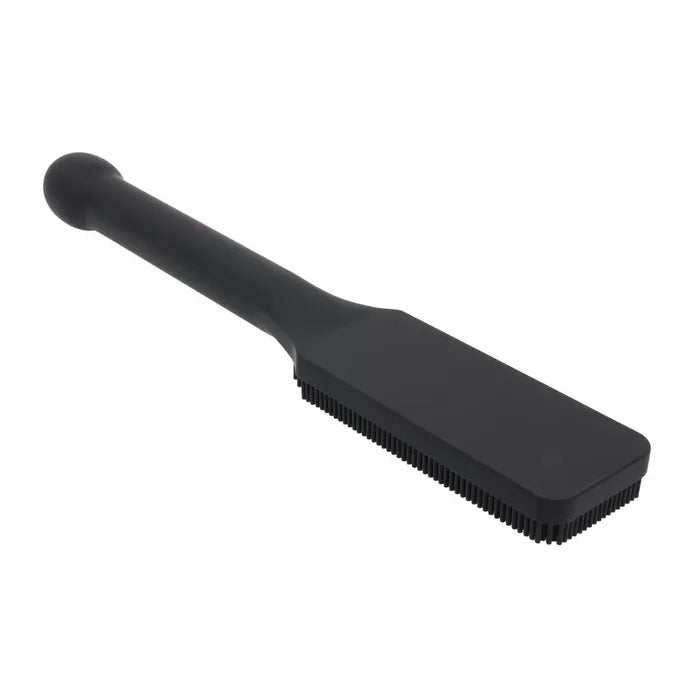 Edge Pins and Needles Silicone Paddle Black With Insertable Handle - BONDAGE - TOYS
