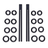 Edge Silicone Pinching Rods Black Nipple Restraints for Sensual Play - BONDAGE - TOYS