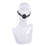 EDGE Silicone Ring Gag Black Mouth Restraint - BONDAGE - TOYS